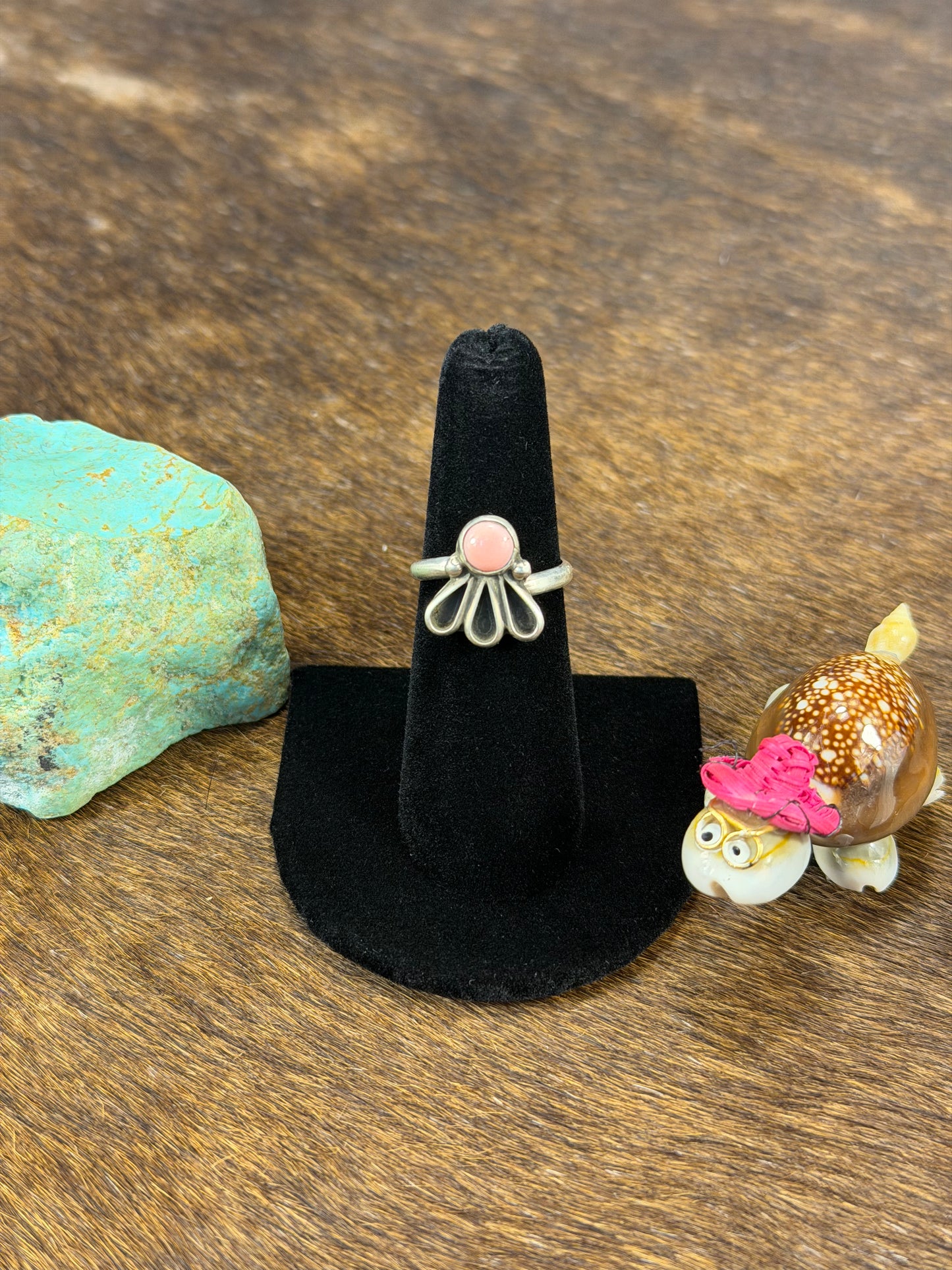 Pink Conch Fan Ring