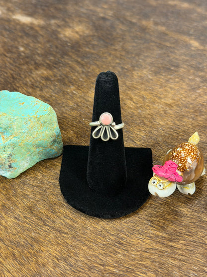 Pink Conch Fan Ring