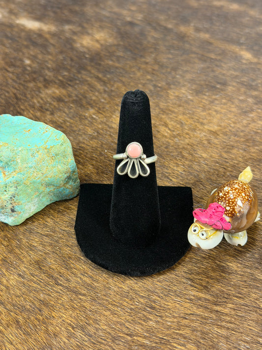 Pink Conch Fan Ring