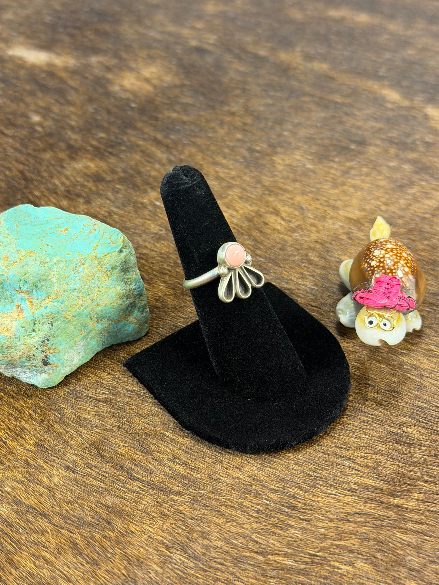 Pink Conch Fan Ring