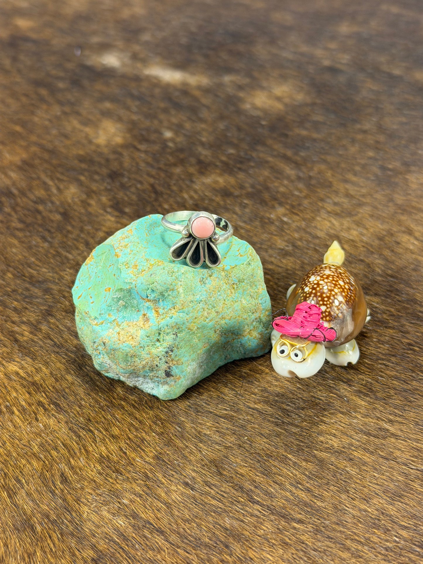 Pink Conch Fan Ring