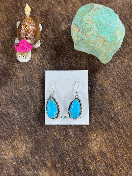 Kingman Turquoise Dangle Earring