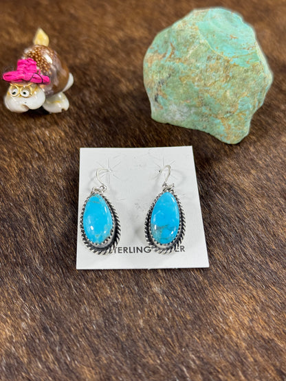 Kingman Turquoise Dangle Earring