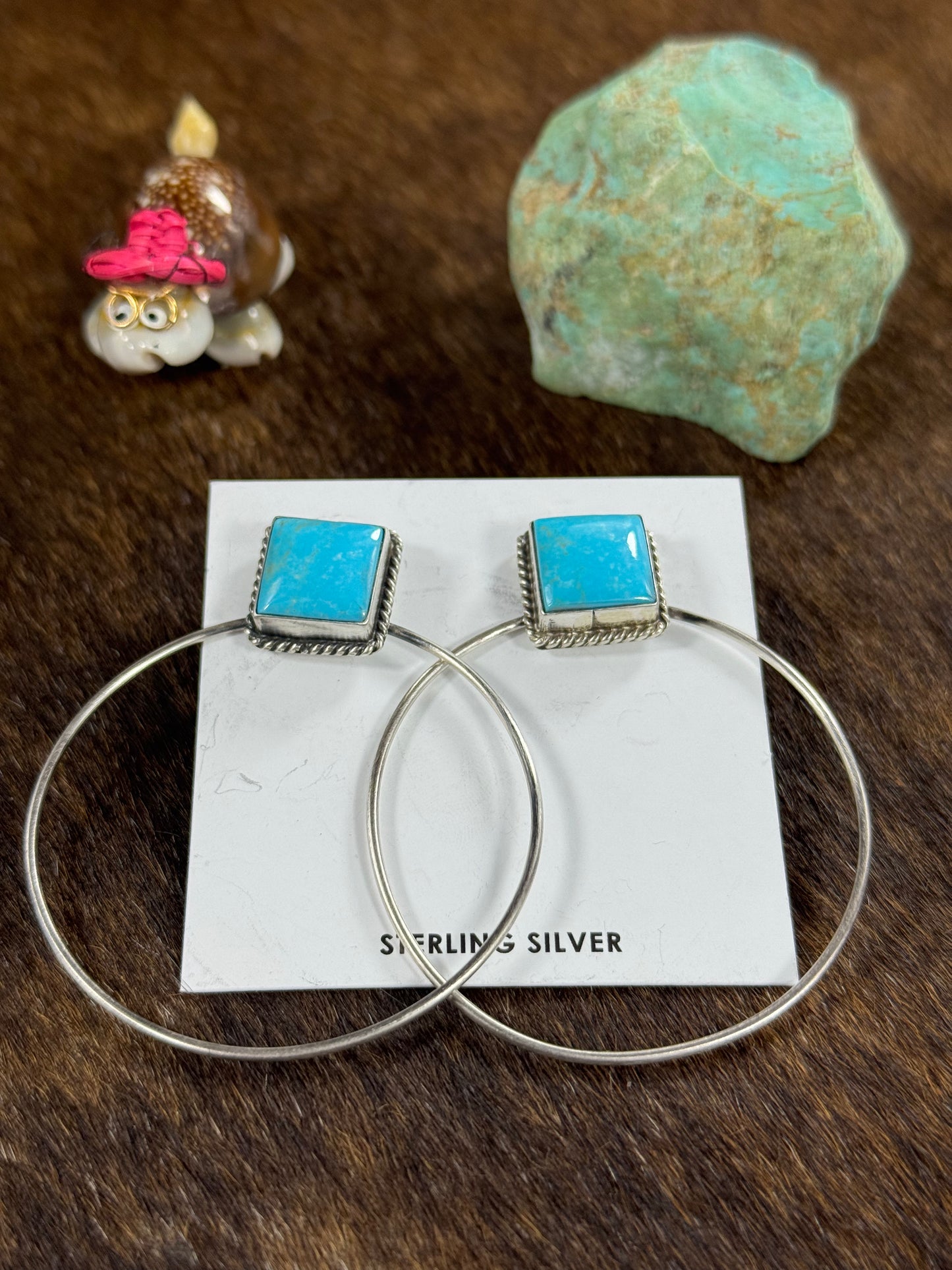 Kingman Square Hoop Earring