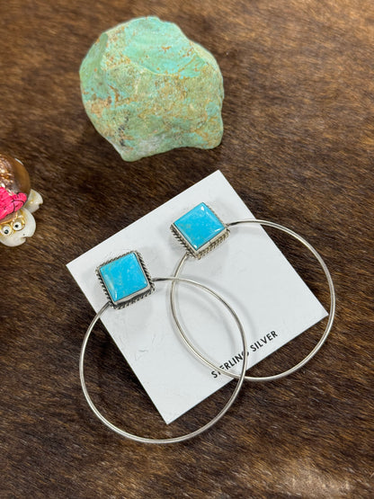 Kingman Square Hoop Earring