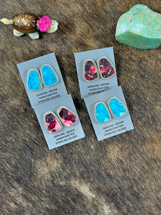 Matte Style Post Earrings