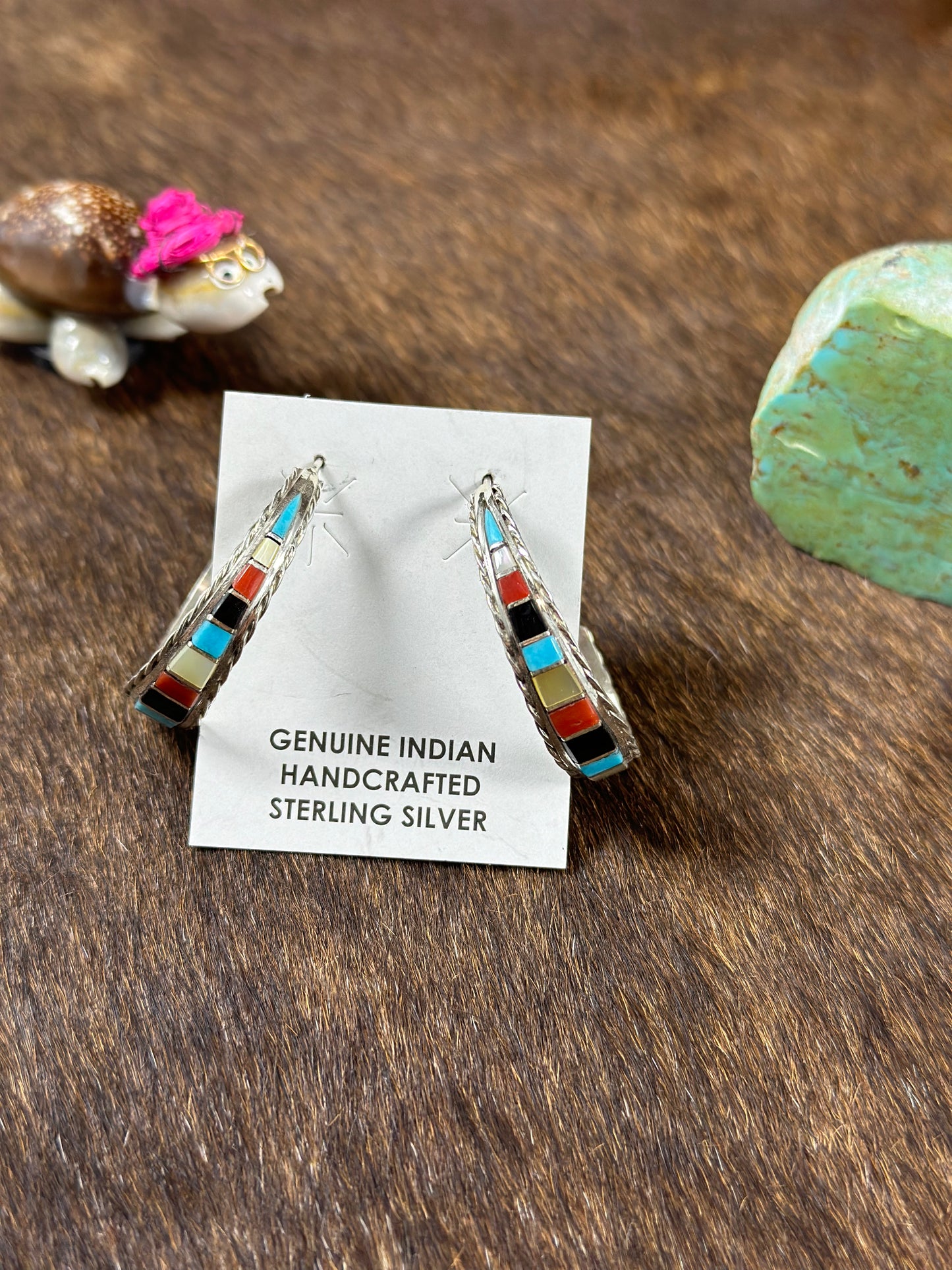 Multi Color Hoop Earring