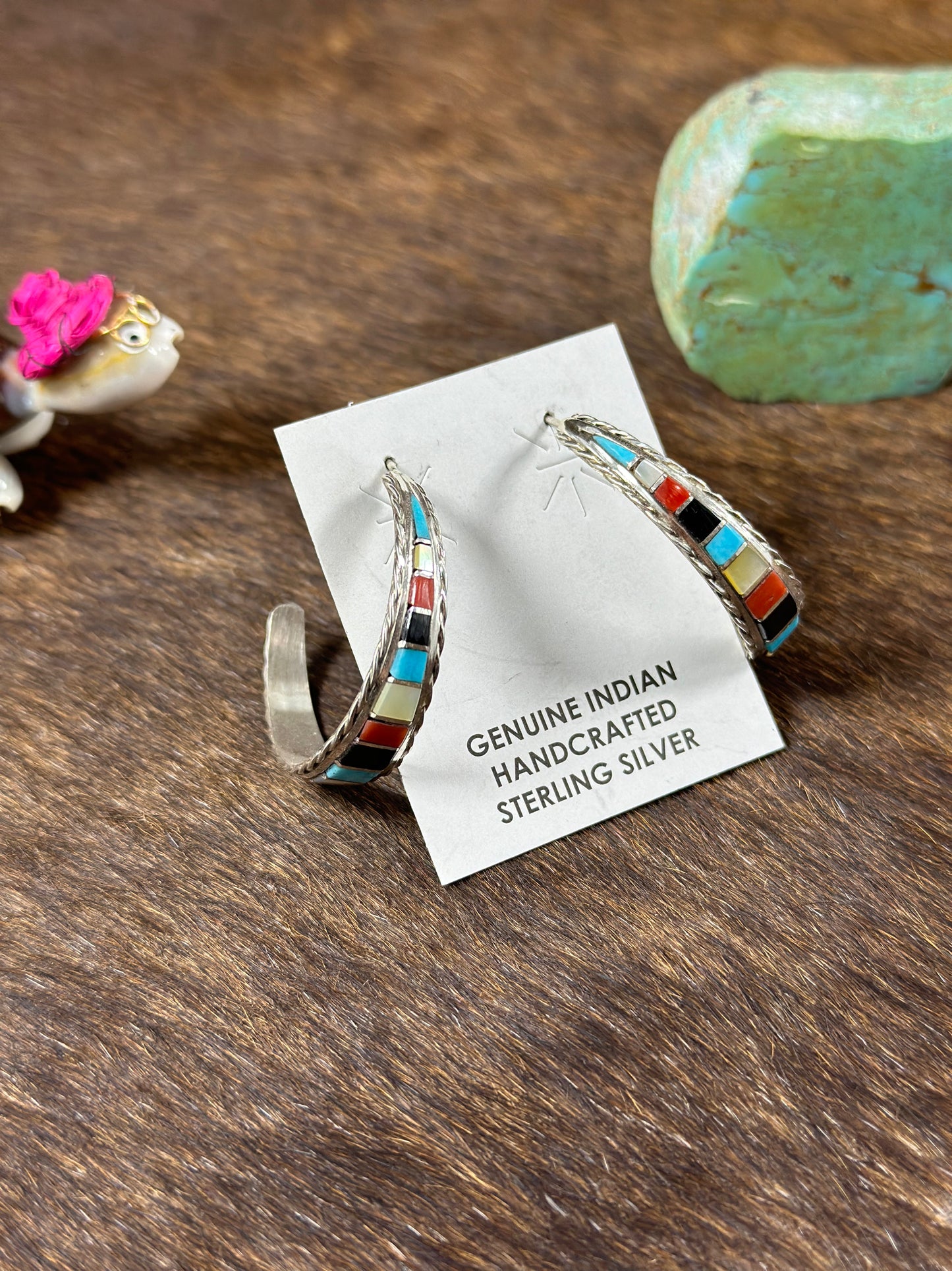 Multi Color Hoop Earring