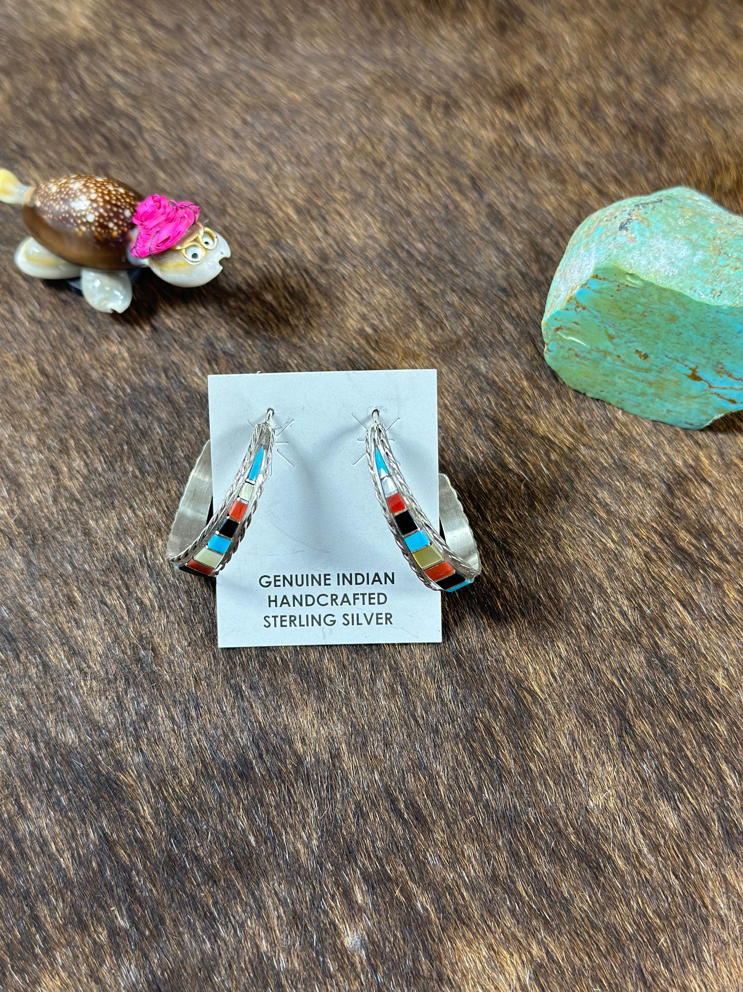 Multi Color Hoop Earring