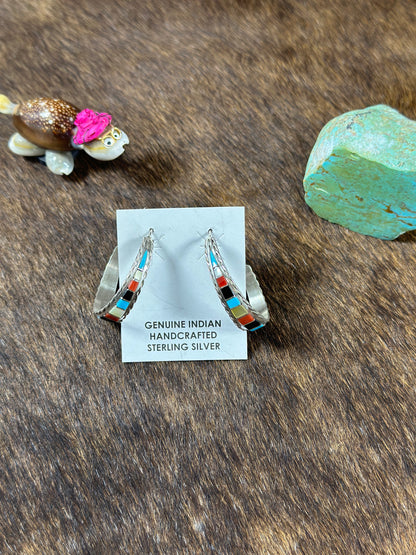 Multi Color Hoop Earring