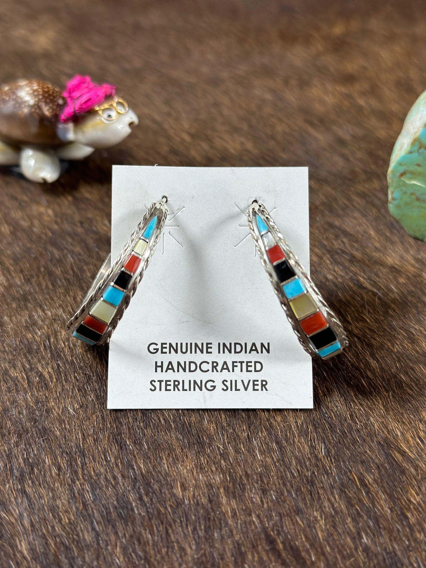 Multi Color Hoop Earring