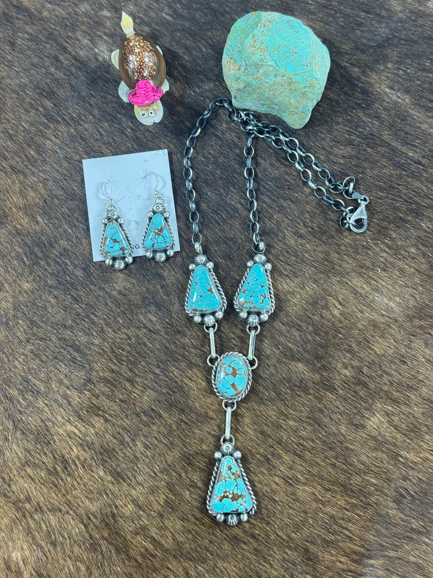 #8 Kingman Lariat Necklace