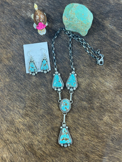 #8 Kingman Lariat Necklace