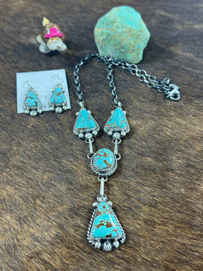 #8 Kingman Lariat Necklace