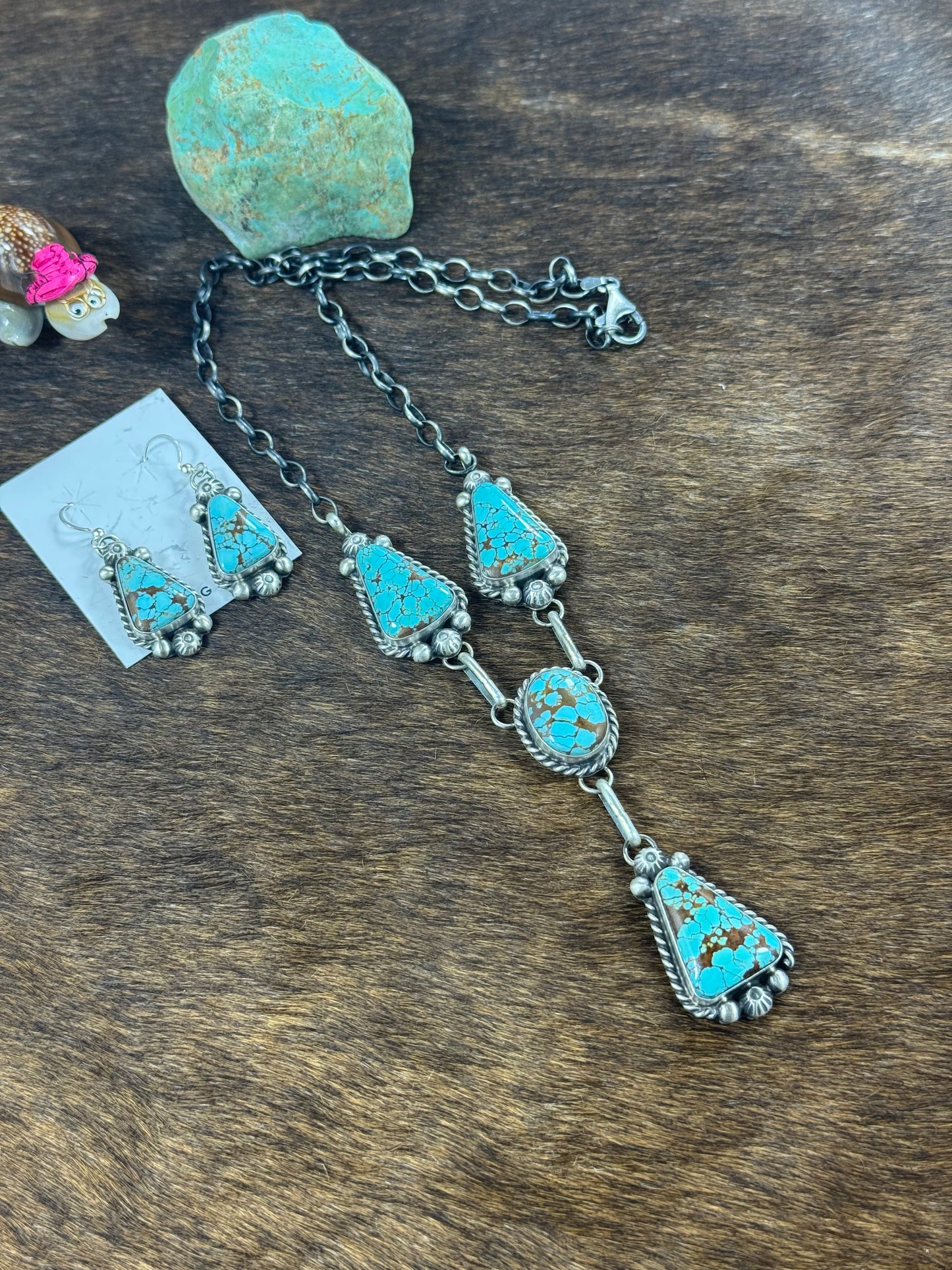 #8 Kingman Lariat Necklace