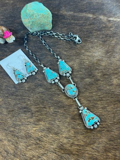 #8 Kingman Lariat Necklace