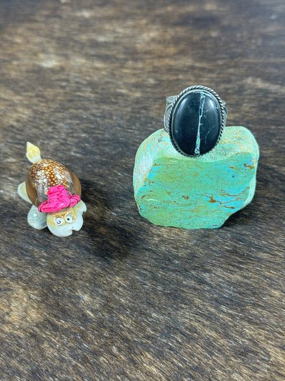 Kingman Turquoise Stamp ring