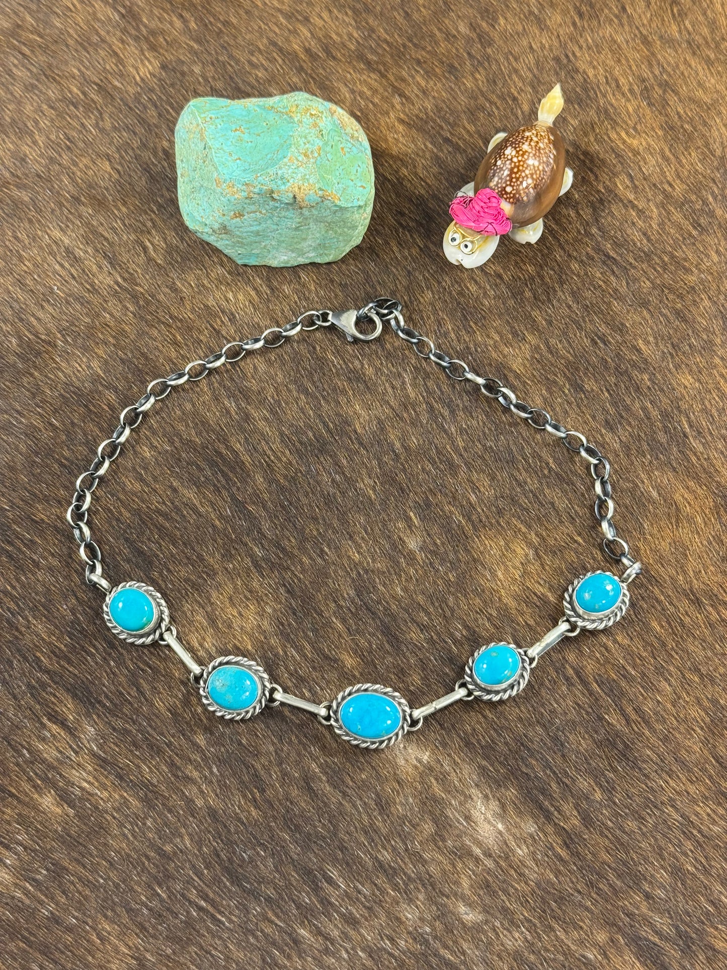 Kingman Turquoise Choker Necklace