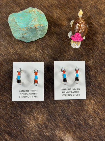 Multi Color Hoop Earring