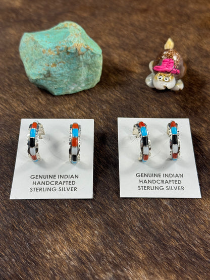 Multi Color Hoop Earring