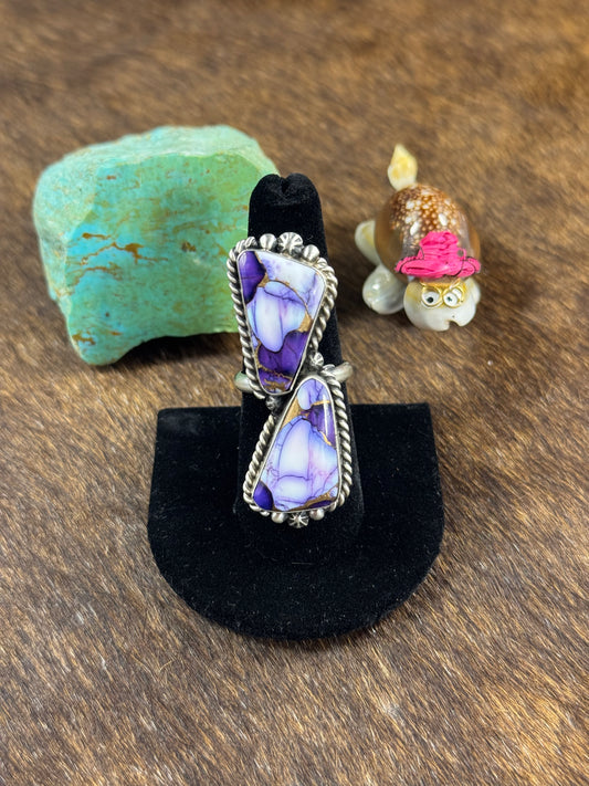 Two Stone Lavender Ring
