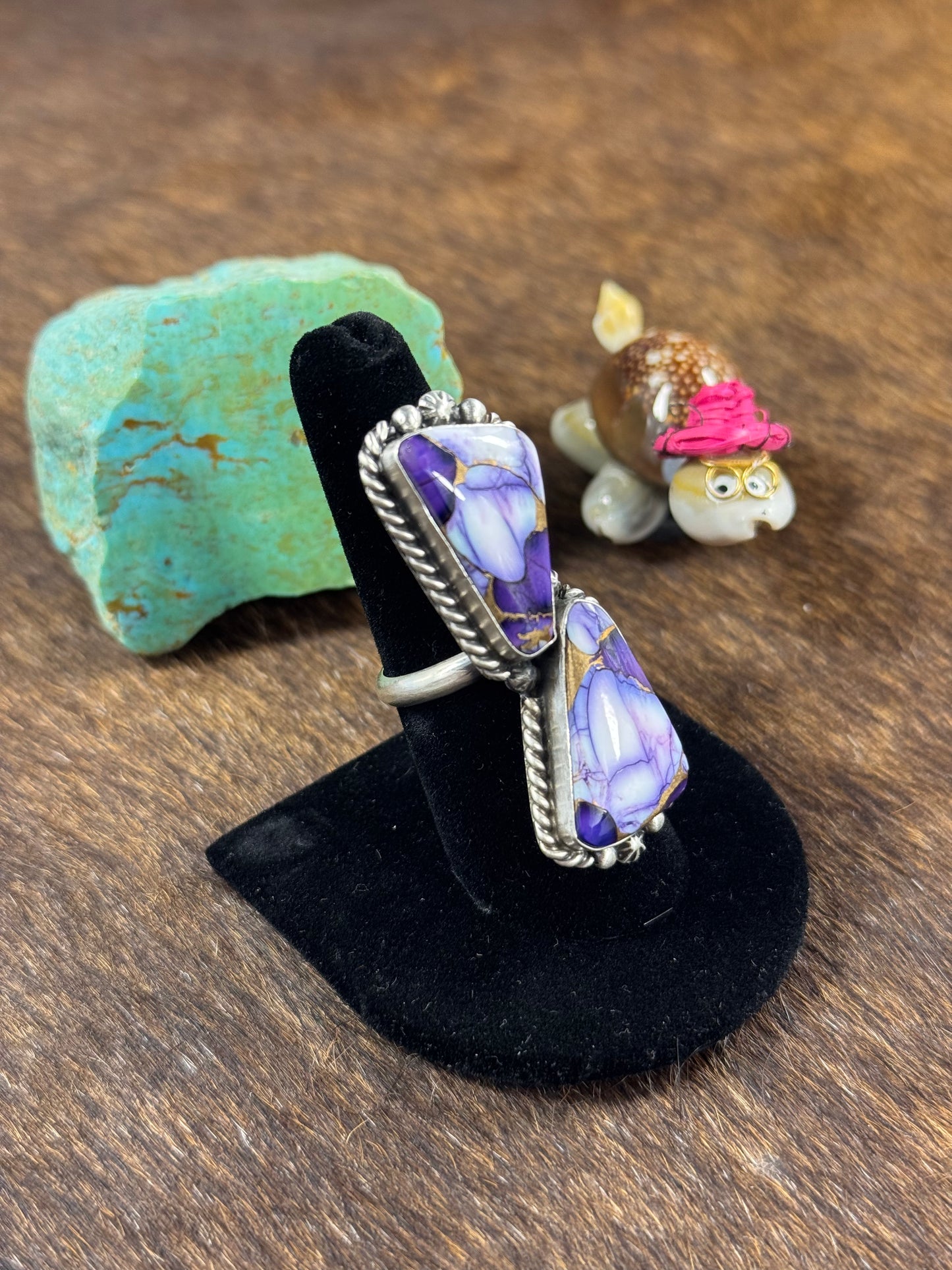 Two Stone Lavender Ring