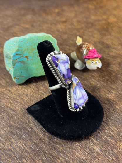 Two Stone Lavender Ring