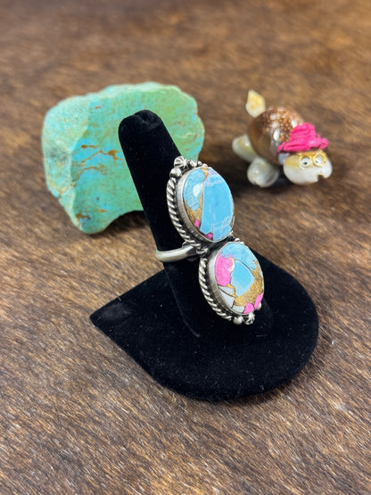 Two Stone Cotton Candy Ring