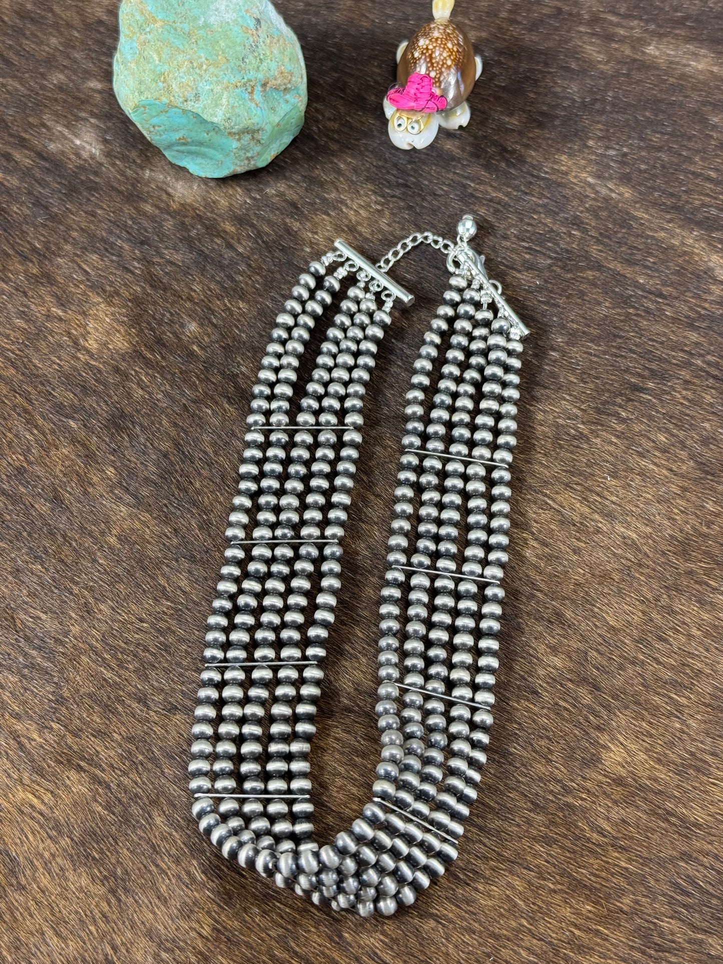 Sterling Silver 5 Strand Chocker