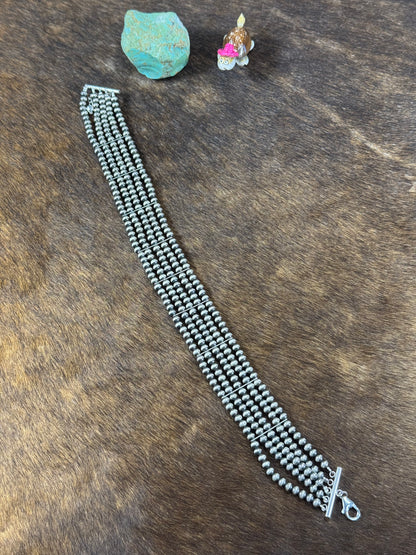 Sterling Silver 5 Strand Chocker