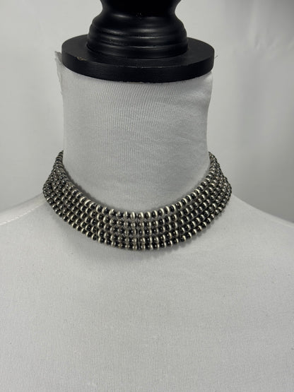 Sterling Silver 5 Strand Chocker