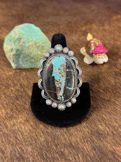 Sterling Black Jack Ring