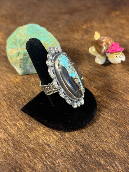 Sterling Black Jack Ring