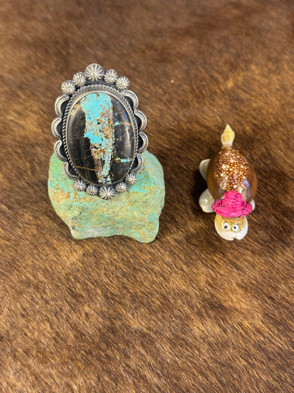 Sterling Black Jack Ring