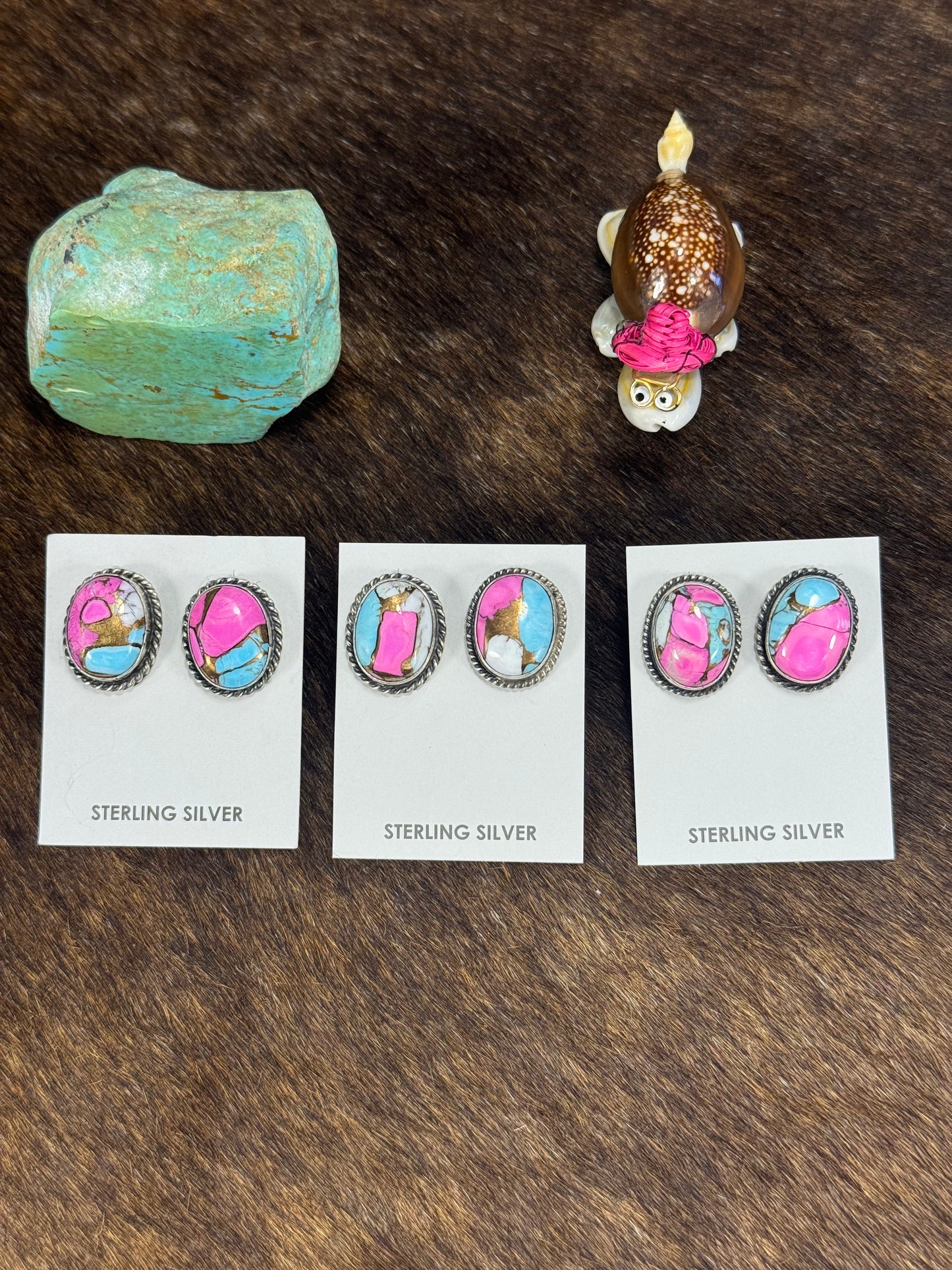 Cotton Candy Stud Earring