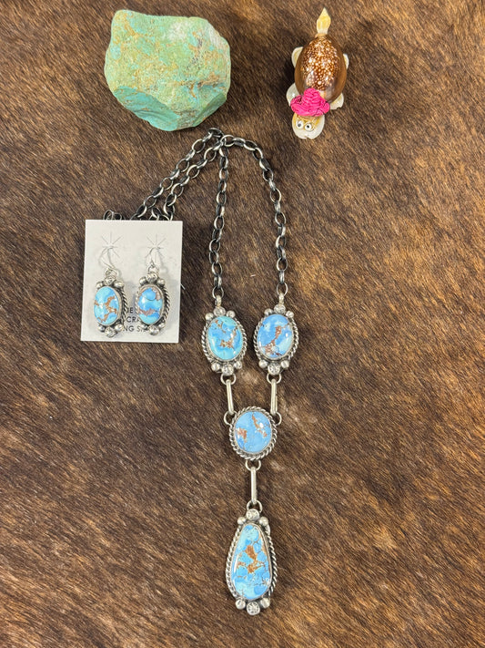 Golden Hills Lariat Earring Set