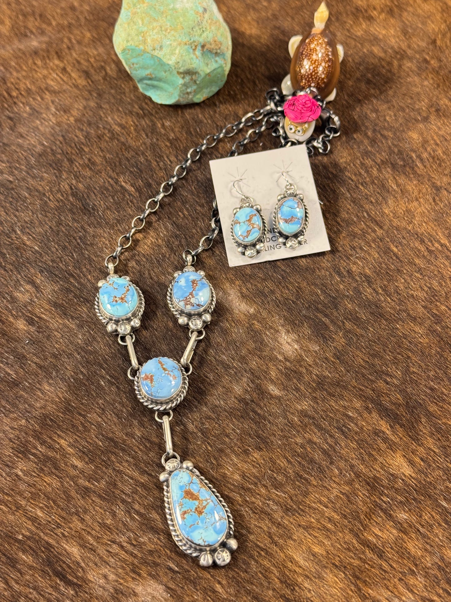 Golden Hills Lariat Earring Set