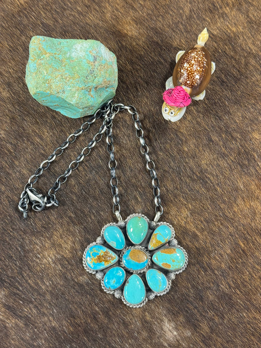 Kingman Cluster Necklace