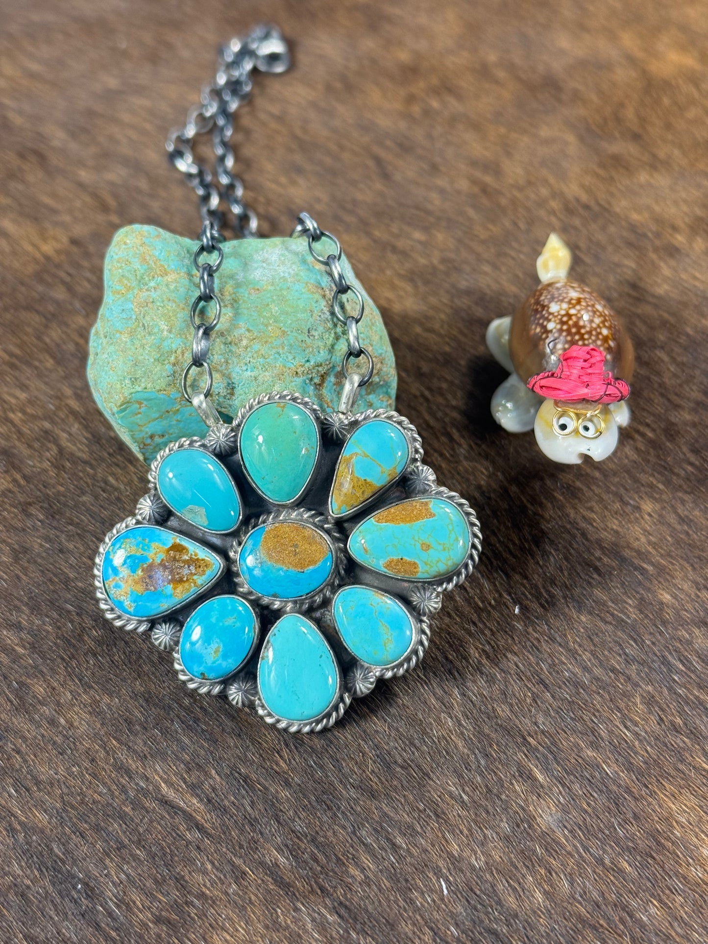 Kingman Cluster Necklace