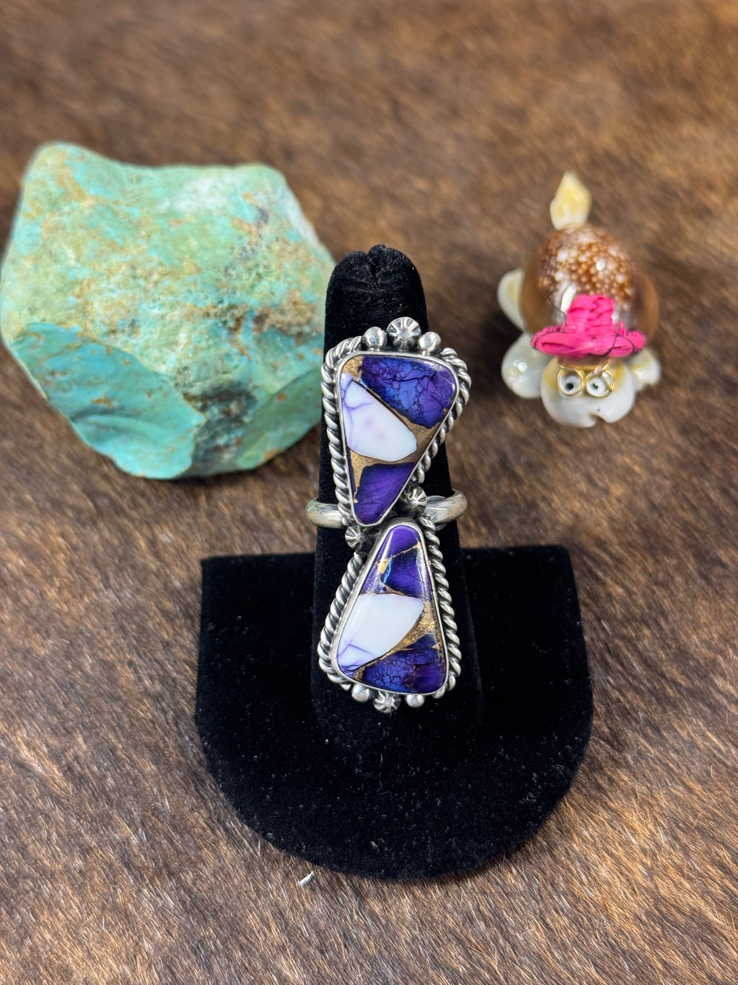 Two Stone Lavender Ring