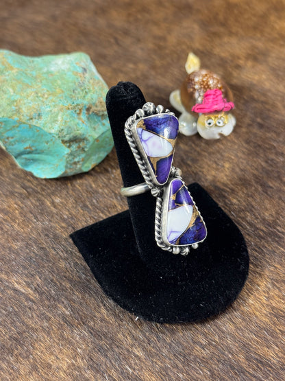 Two Stone Lavender Ring