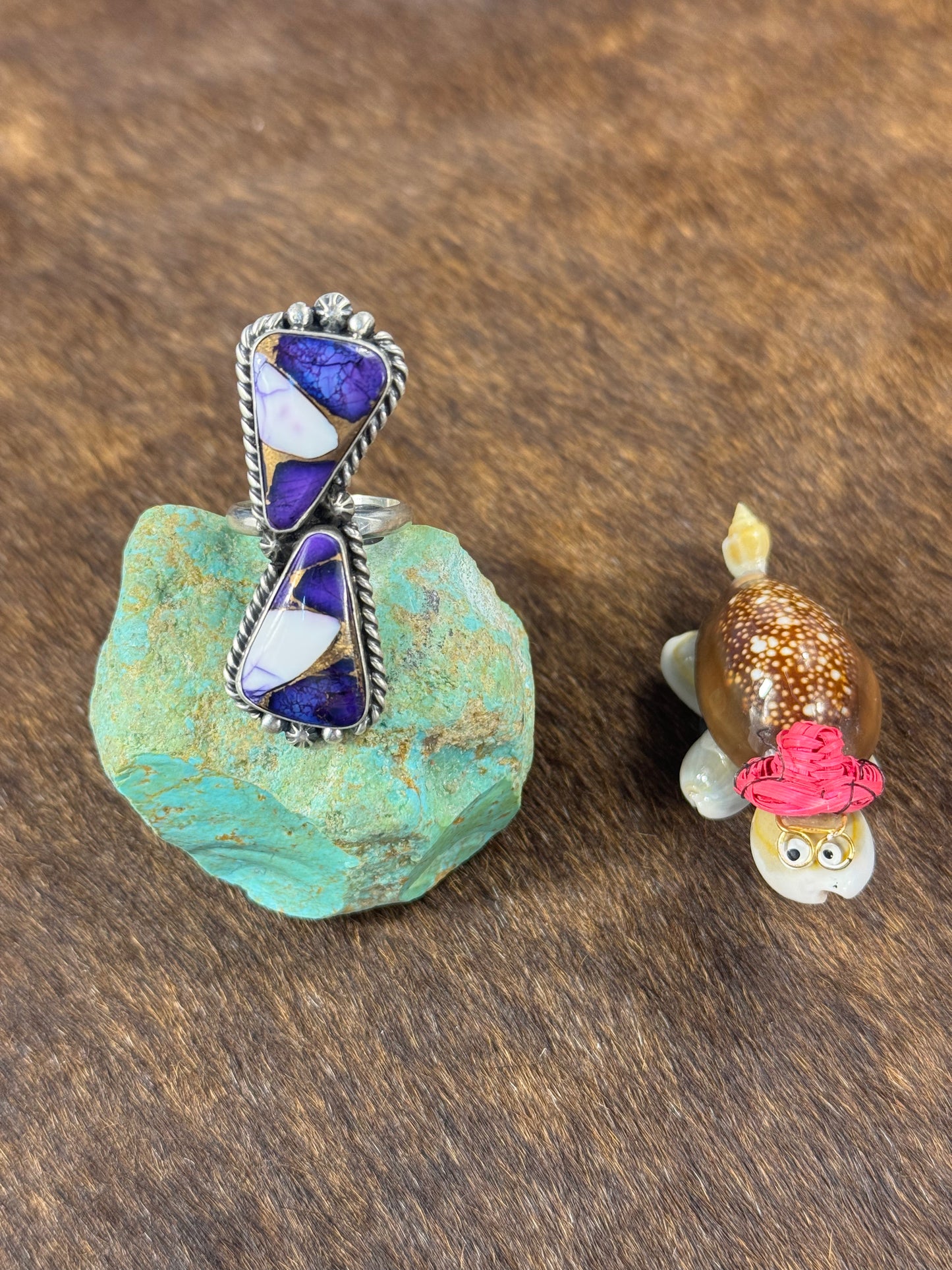 Two Stone Lavender Ring