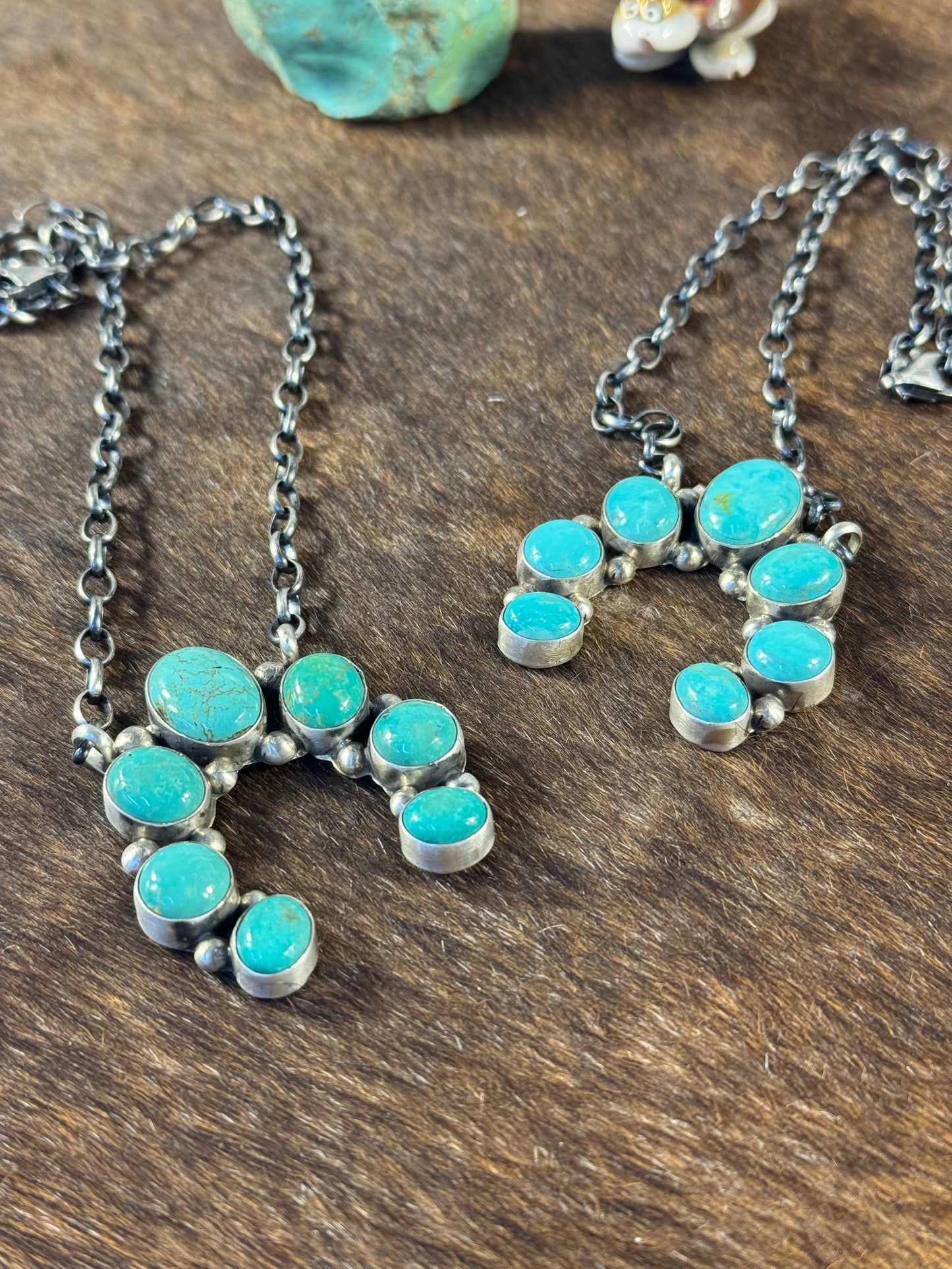 Kingman Turquoise Naja Necklace