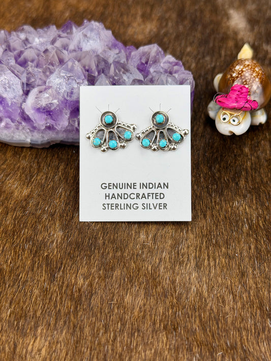 Kingman Turquoise Dress Earrings