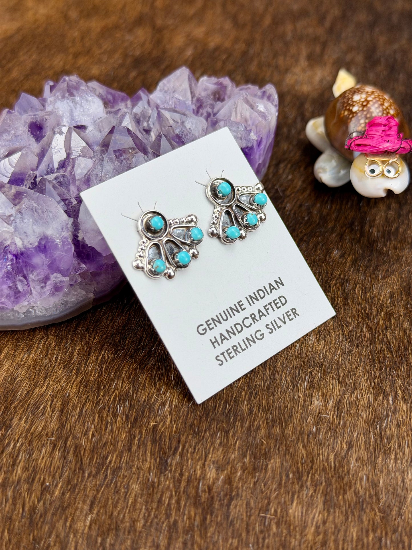 Kingman Turquoise Dress Earrings