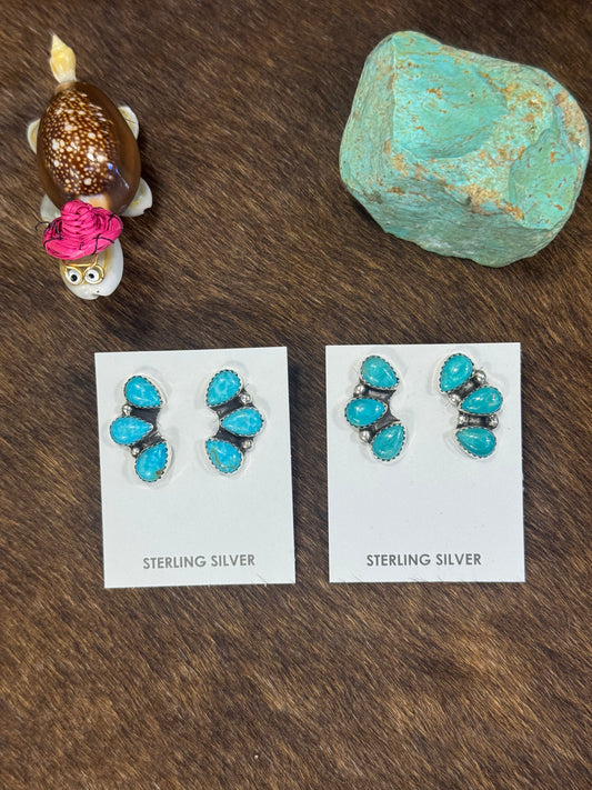 Kingman Half Cluster Earring