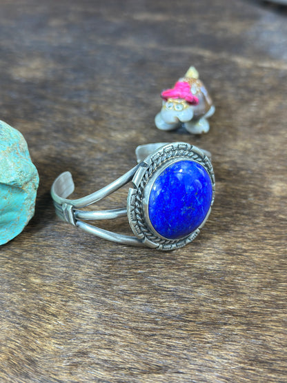 Lapis Circle Bracelet