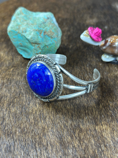 Lapis Circle Bracelet