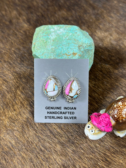 Cotton Candy Teardrop Earring