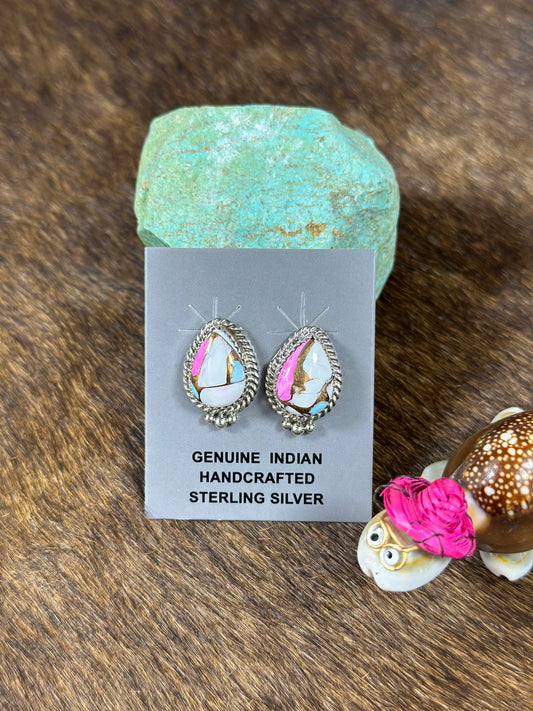Cotton Candy Teardrop Earring